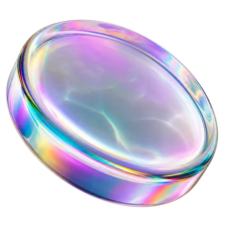 Spinning glass lens
